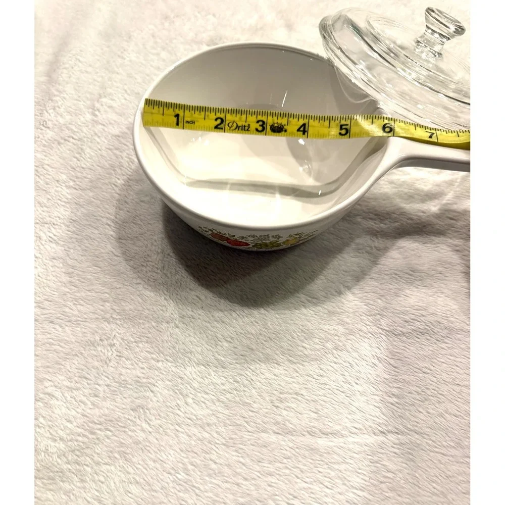 Vintage Corning Ware La Sauge 1 Pint Saucepan P-81-B with Pyrex Glass Lid P-81-C